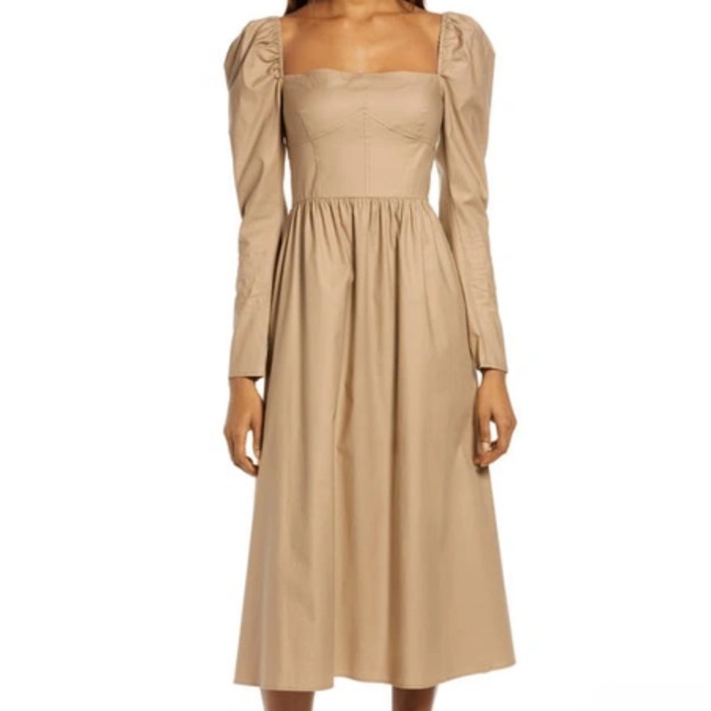 Reformation Luce Long Sleeve Midi Dress